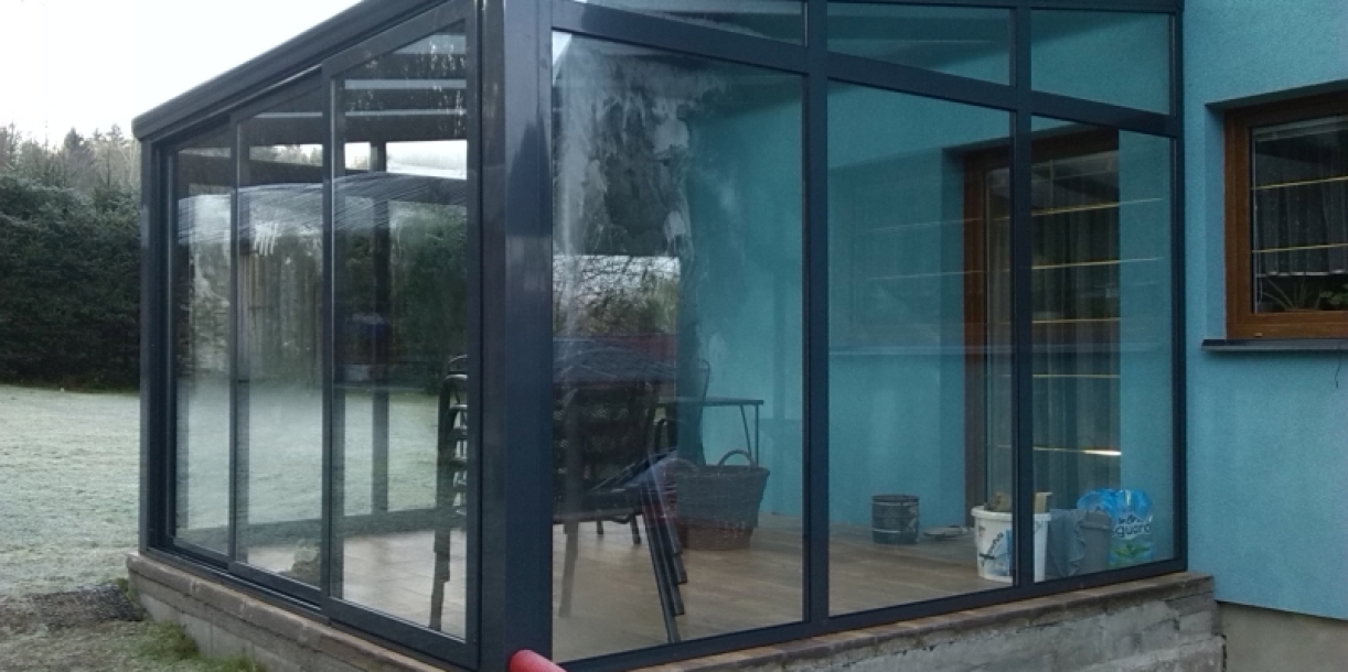 Hliníkovou pergolu lze časem předělat na zimní zahradu